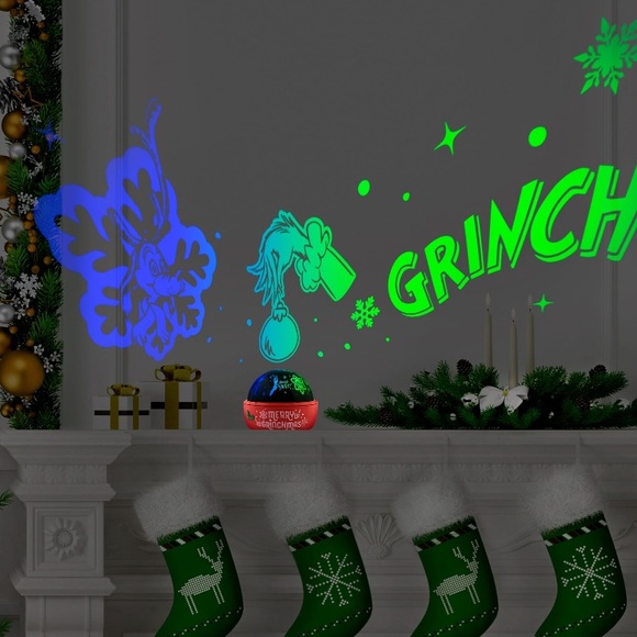 THE GRINCH LED Light Show Projection Shadow Lights Christmas Indoor - Picture 4 of 4